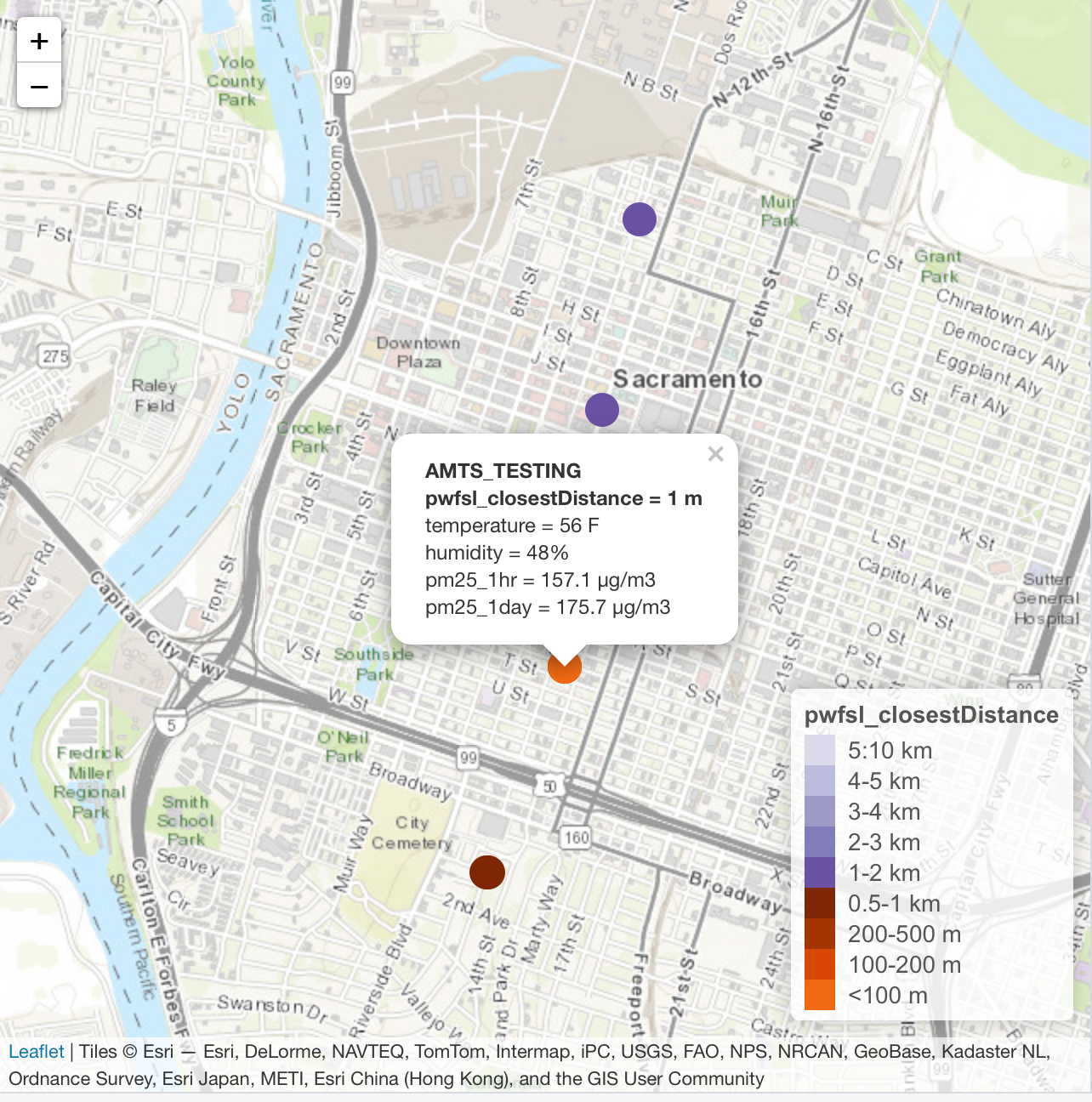 Interactive map